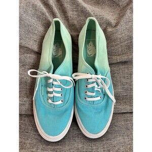 Vans Off The Wall Sneakers Mens Size 8.5 Womens Size 10 Teal Green Ombré